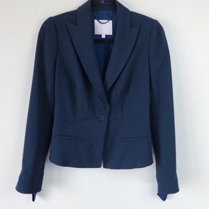Rebecca Taylor Navy Fitted Blazer Size 8